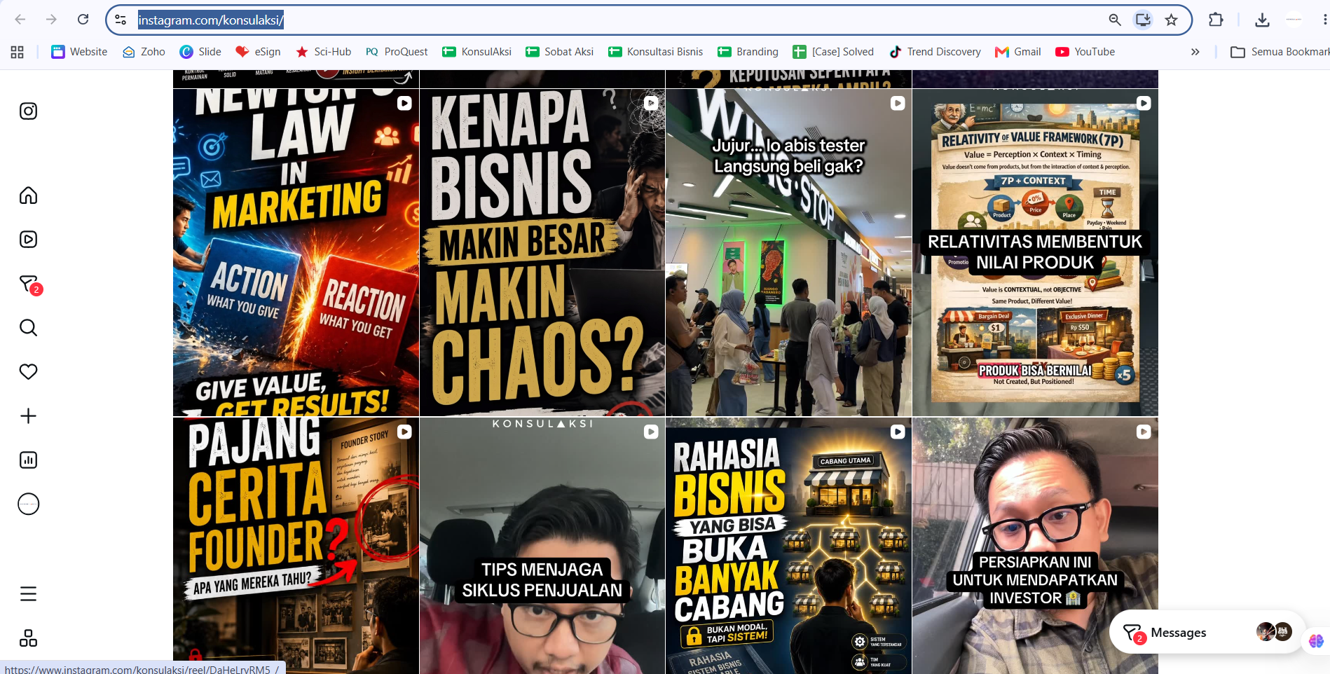Preview konten Instagram KonsulAksi